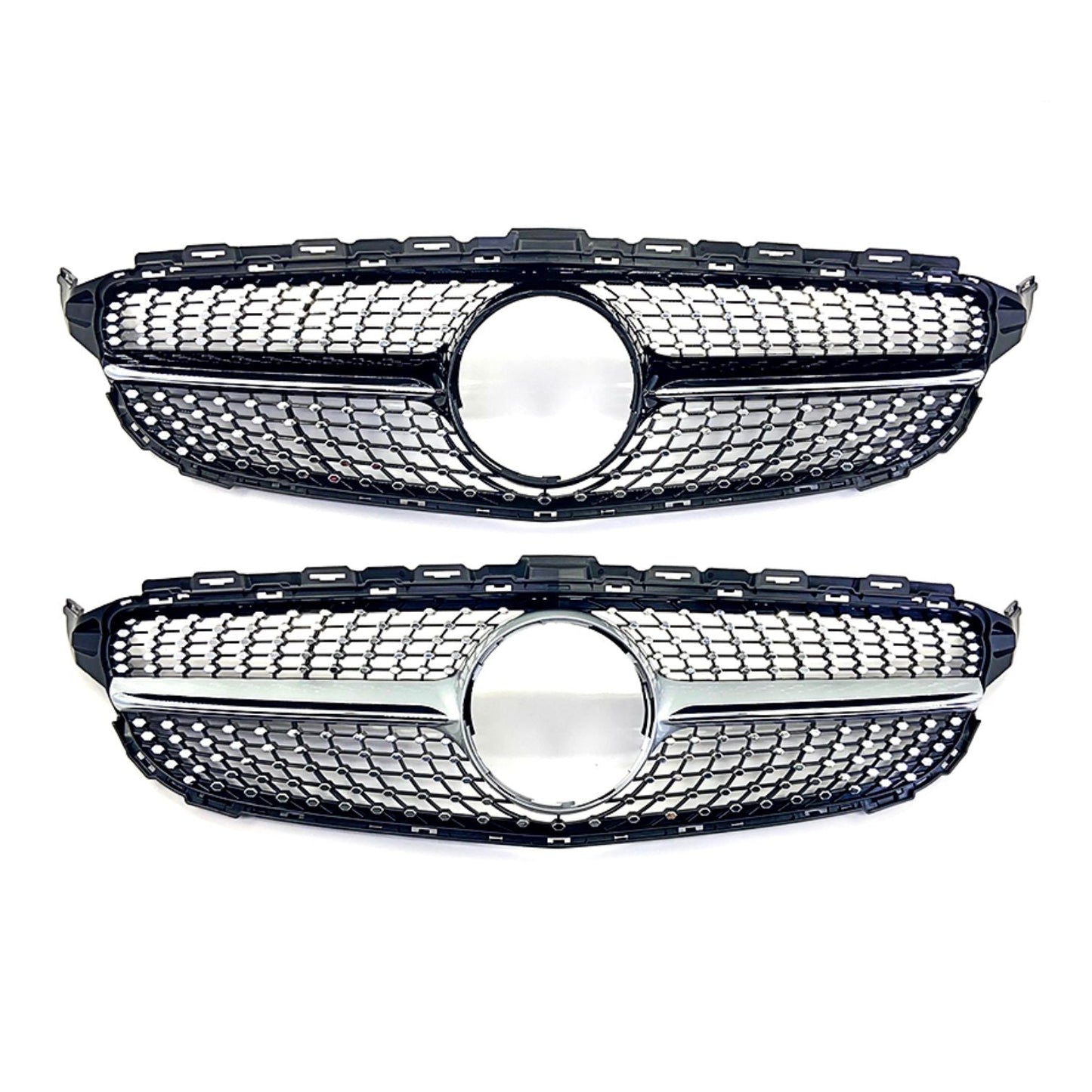 Diamond Style Front Grille for Mercedes Benz W205 C Class 14-18 - Carbon Factory