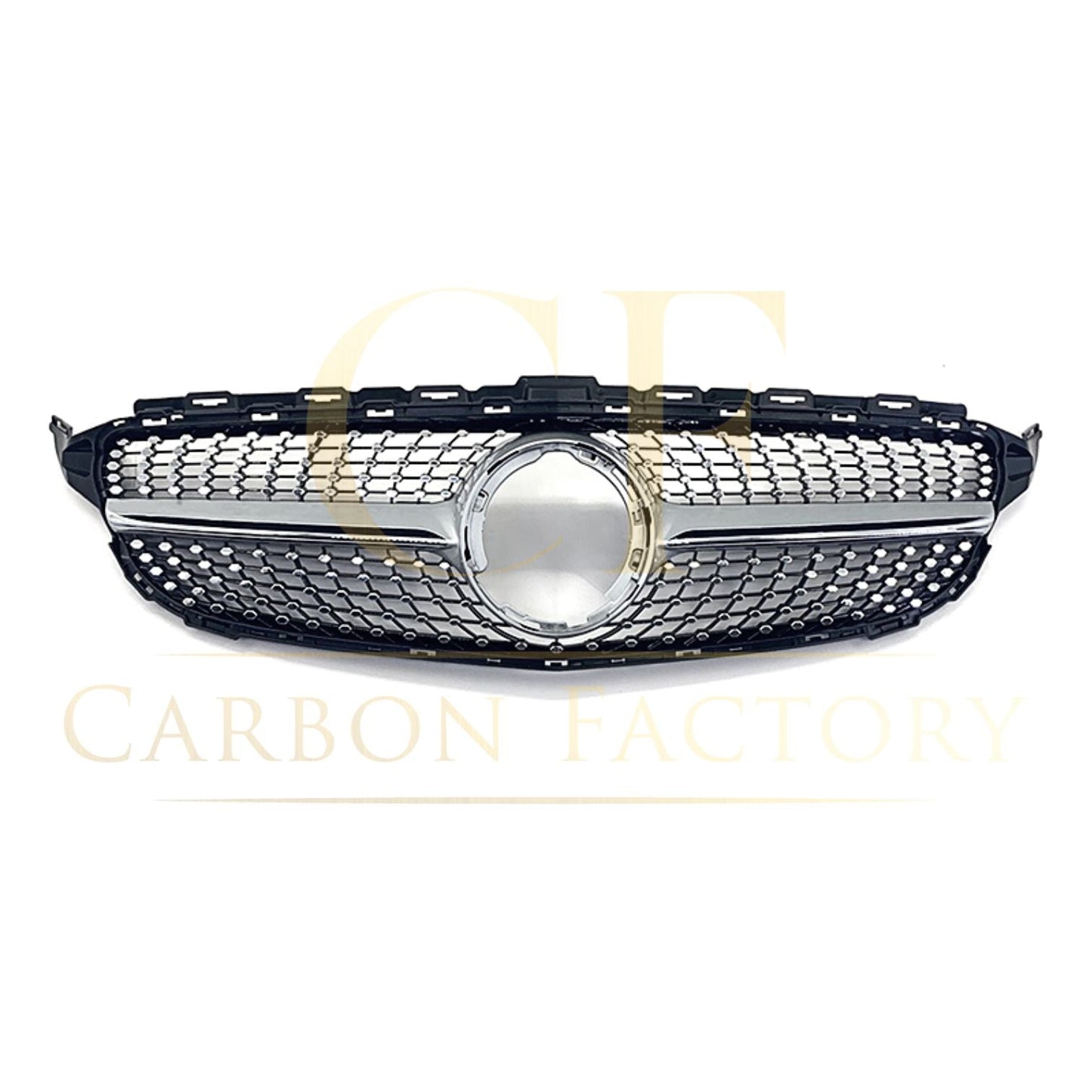 Diamond Style Front Grille for Mercedes Benz W205 C Class 19-22 - Carbon Factory