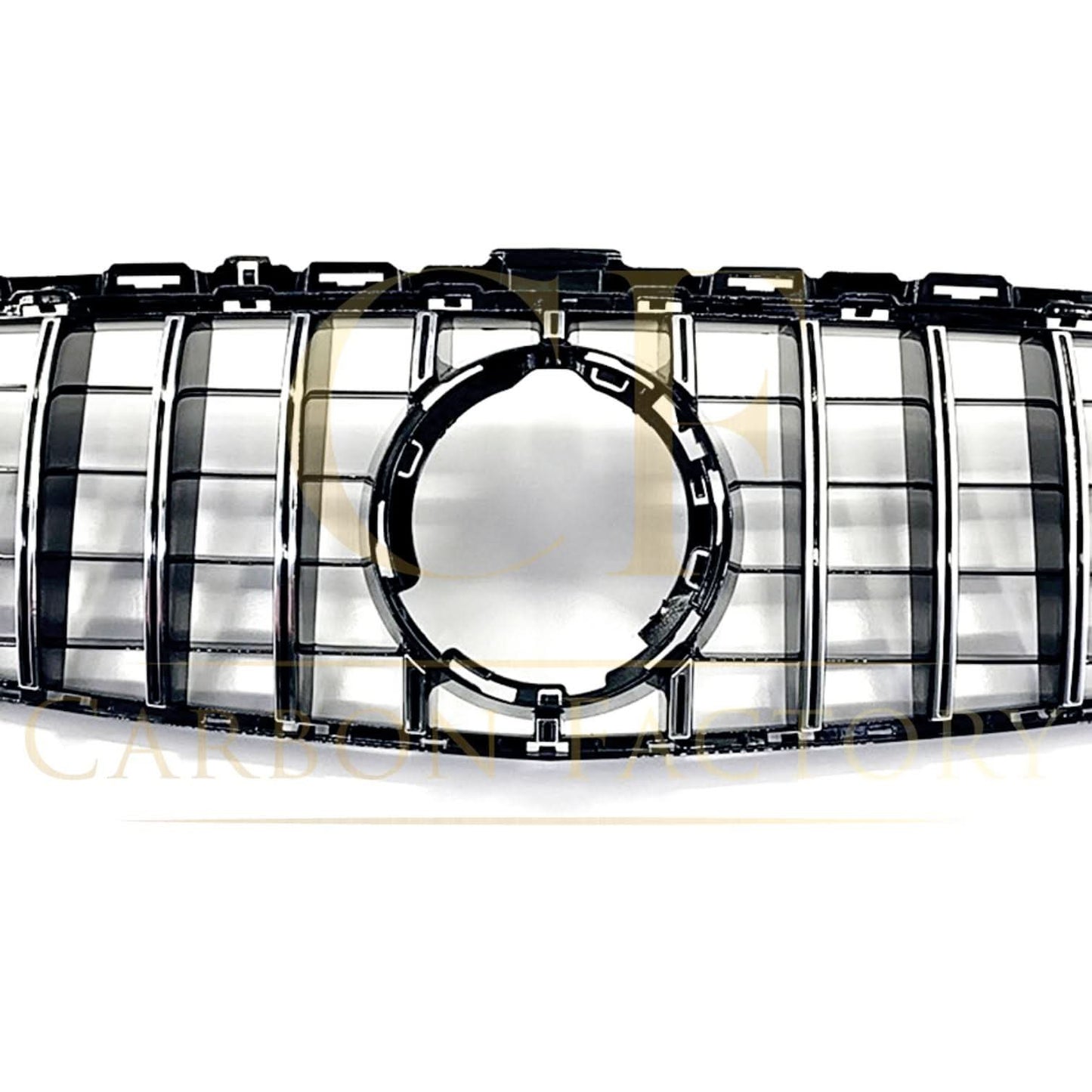 GT Style Silver Front Grille for Mercedes Benz W205 C Class 19-21 - Carbon Factory