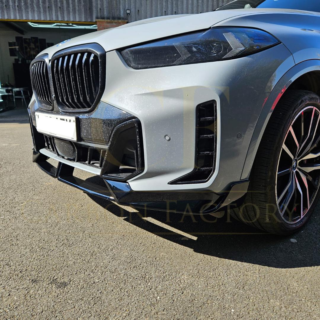 Gloss Black Body Kit 1 Splitter Diffuser Side Skirts Spoiler for BMW G05 LCI X5 23-Present (No Exhaust Tips) - Carbon Factory