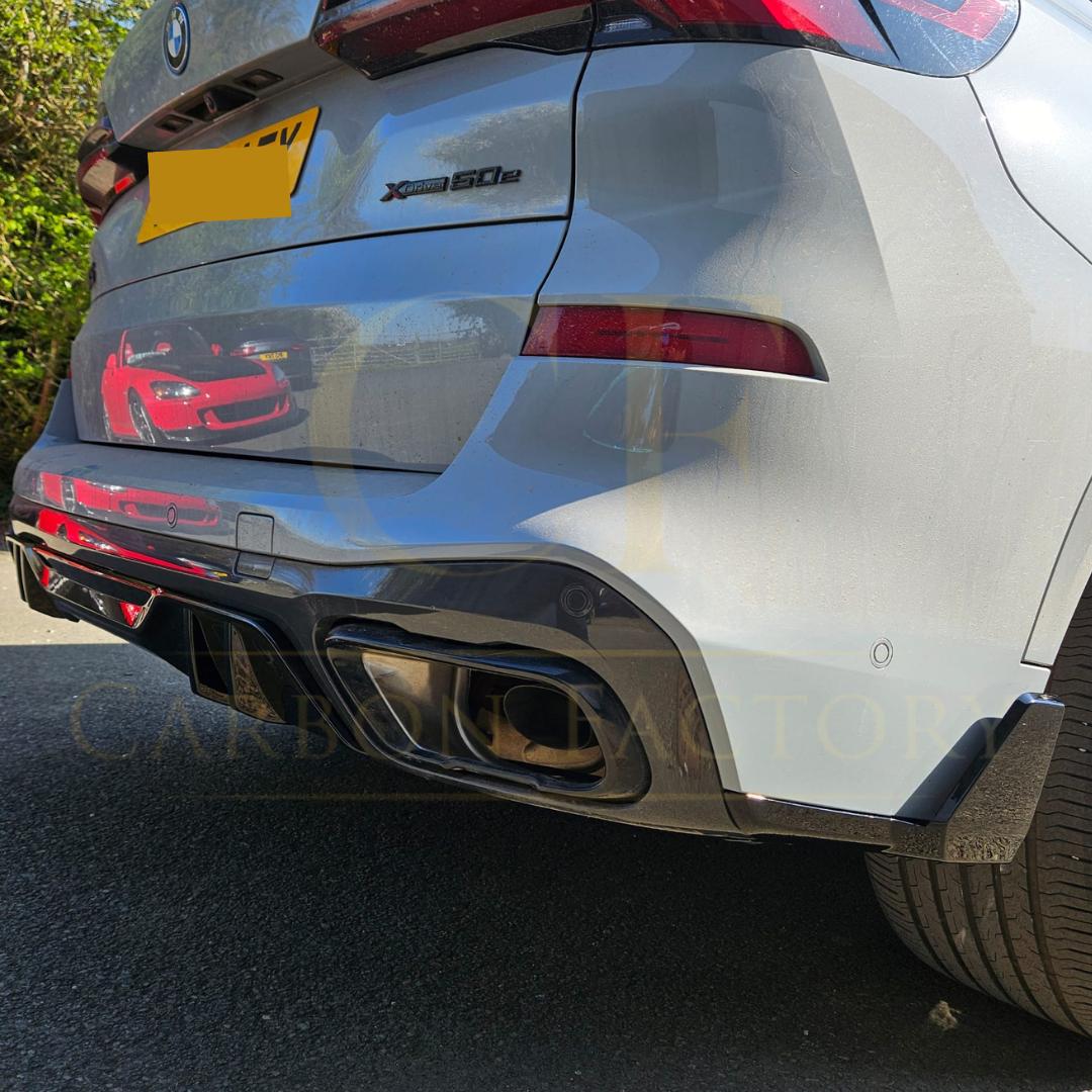 Gloss Black Body Kit 1 Splitter Diffuser Side Skirts Spoiler for BMW G05 LCI X5 23-Present (No Exhaust Tips) - Carbon Factory