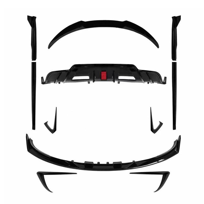 TR Style Gloss Black Kit with LED Diffuser for Tesla Model 3 16-23 - Carbon Factory