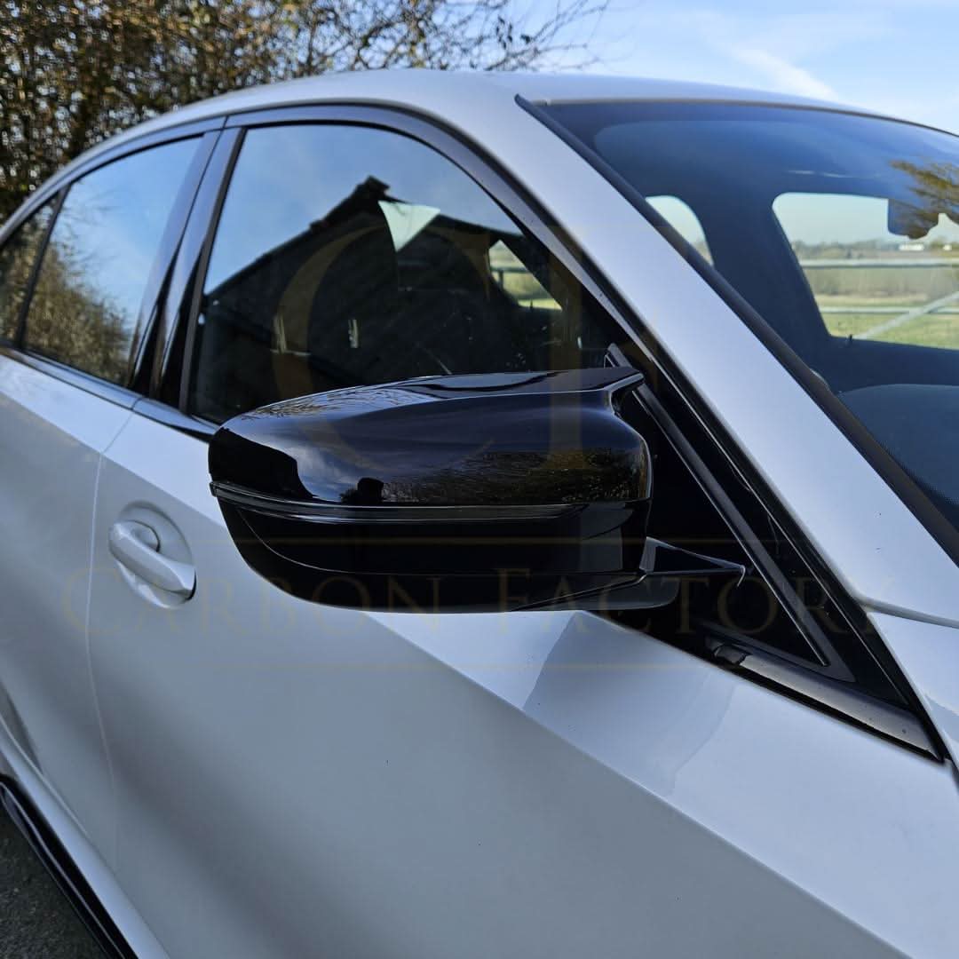 MP Style Gloss Black Replacement Mirror Covers for BMW G42 2 Series 21-Present - Carbon Factory