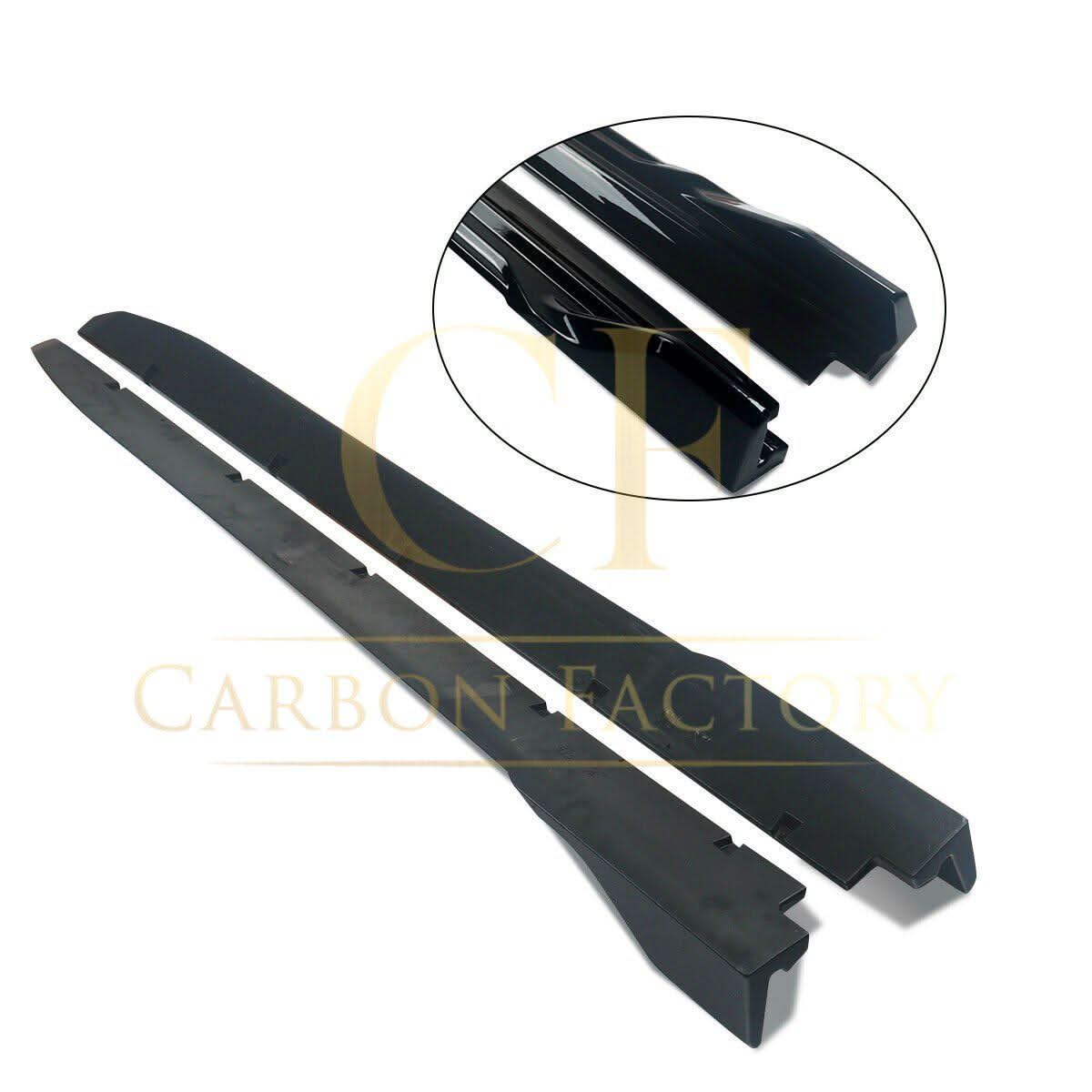 Carbon Factory Style Gloss Black Side Skirts for BMW F15 X5 13-18 - Carbon Factory