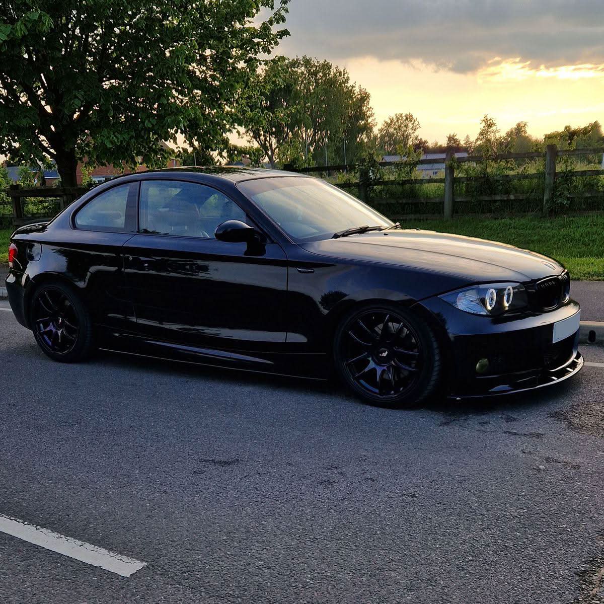 MP Style Gloss Black Side Skirts for BMW 1 Series E82 2007-2013 - Carbon Factory