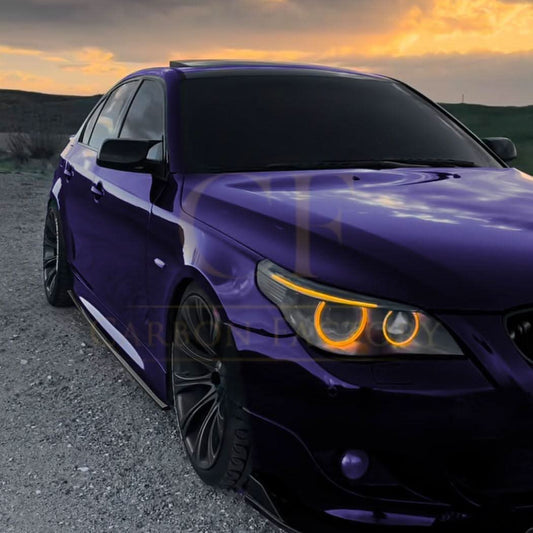 Carbon Factory MP Style Gloss Black Side Skirts for BMW E60 E61 M5 05-10 - Carbon Factory