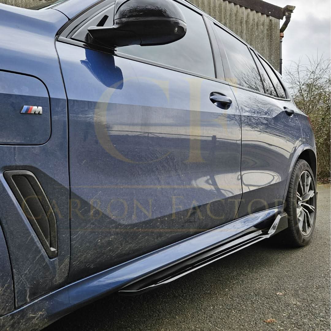 MP Style Gloss Black Side Skirts for BMW G05 X5 F95 X5M 19-22 - Carbon Factory