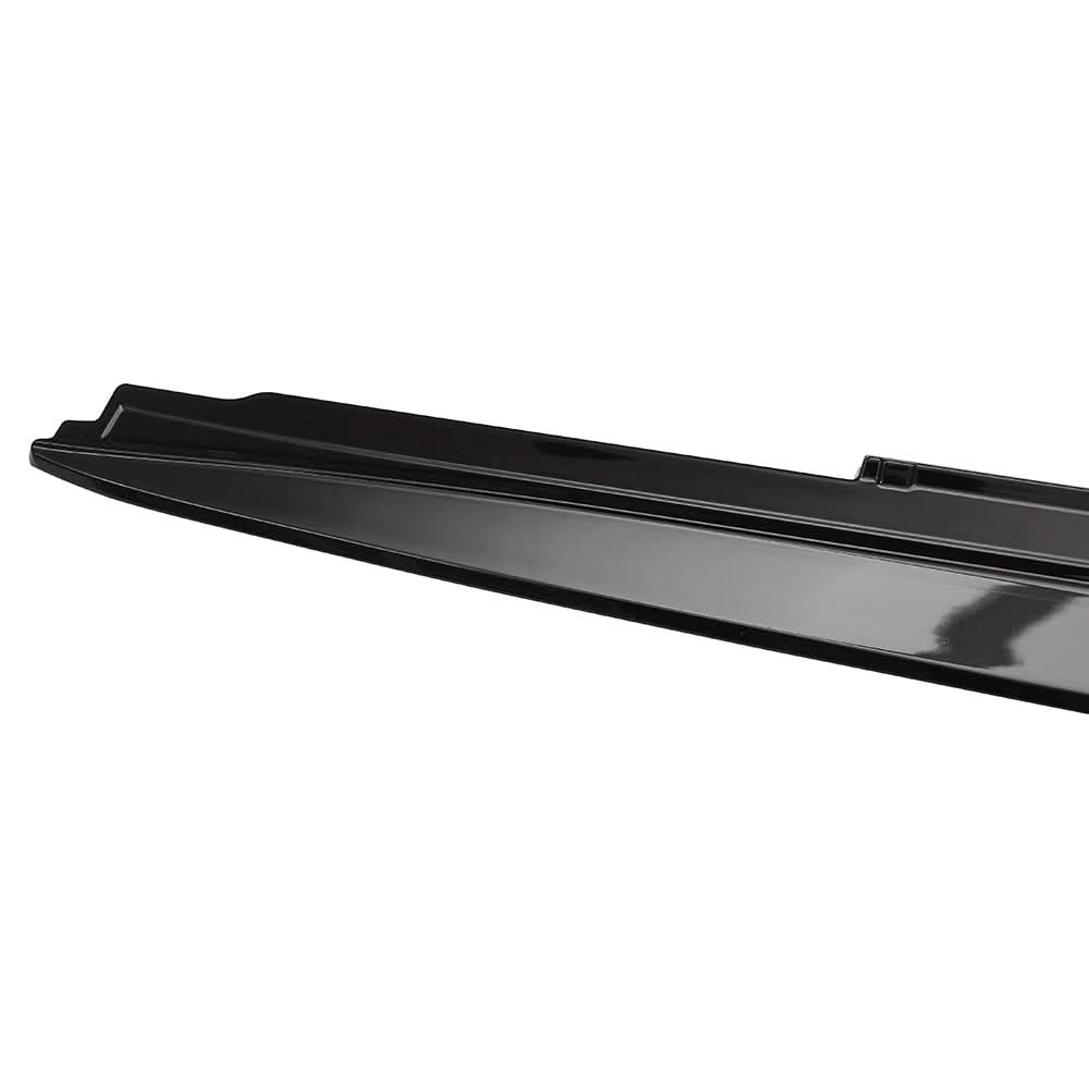 Gloss black side skirts for BMW G30 G31 5 Series F90 M5, made by MP Style, featuring a sleek, sporty design.