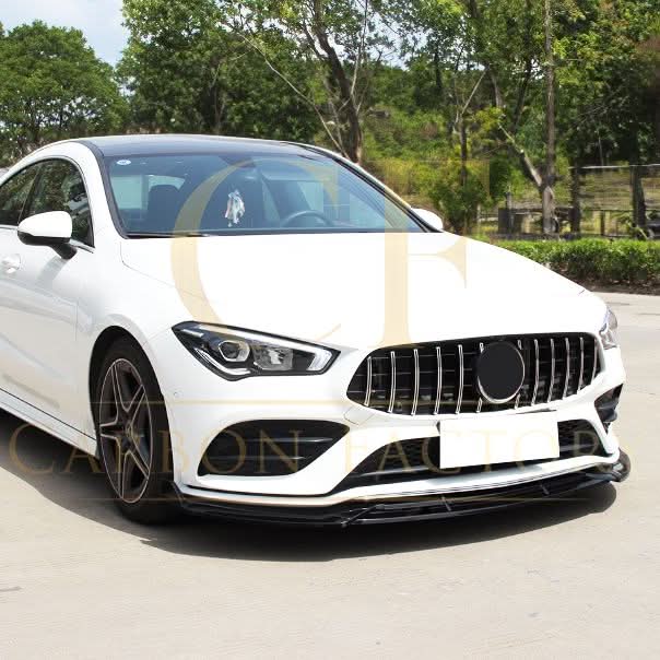 Brabus Style Gloss Black Front Splitter for Mercedes Benz W118 CLA 19-23 - Carbon Factory