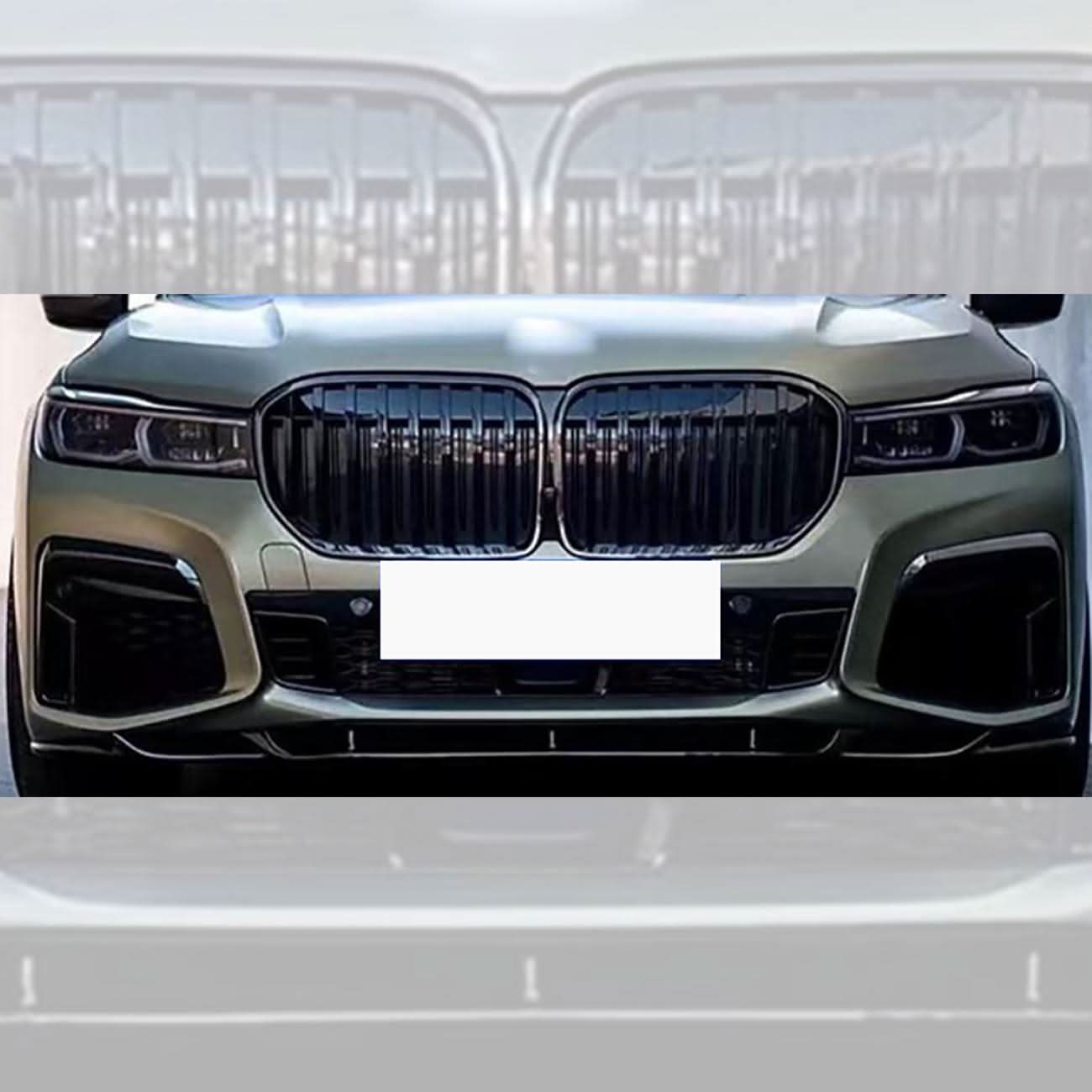 CF Style Gloss Black Front Splitter for BMW G11 G12 7 Series LCI 20-23 - Carbon Factory