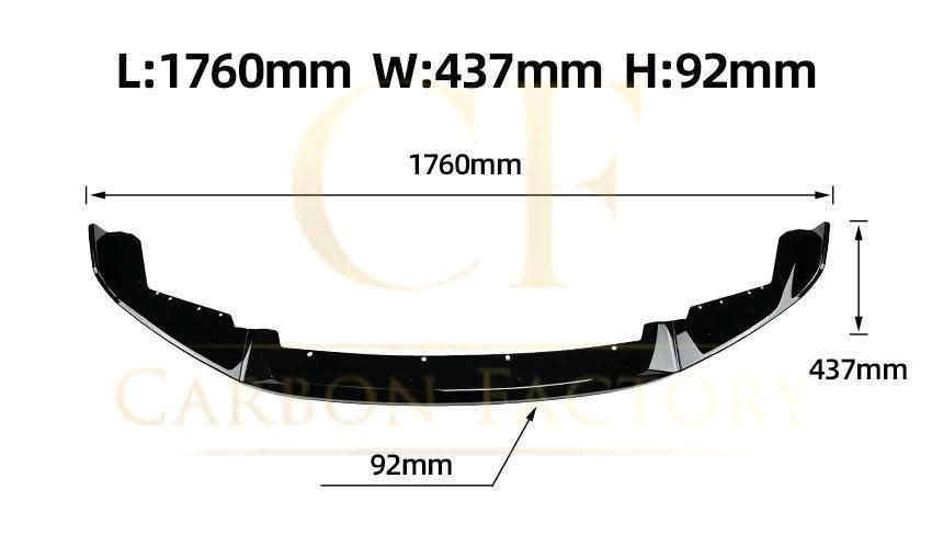 CS Style Gloss Black Front Splitter for BMW F87 M2 OG 14-20 - Carbon Factory