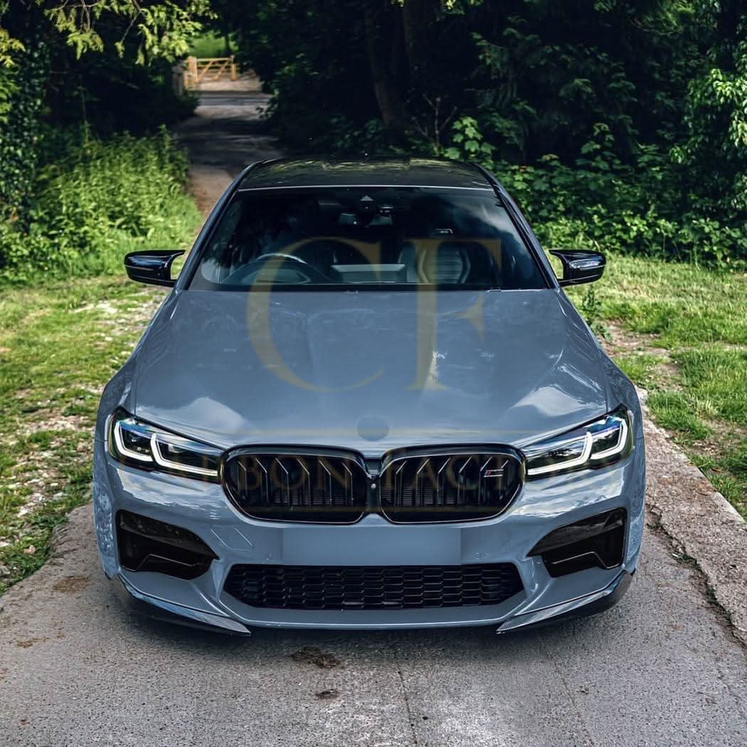 CS Style Gloss Black Front Splitter for BMW F90 M5 21-24 - Carbon Factory