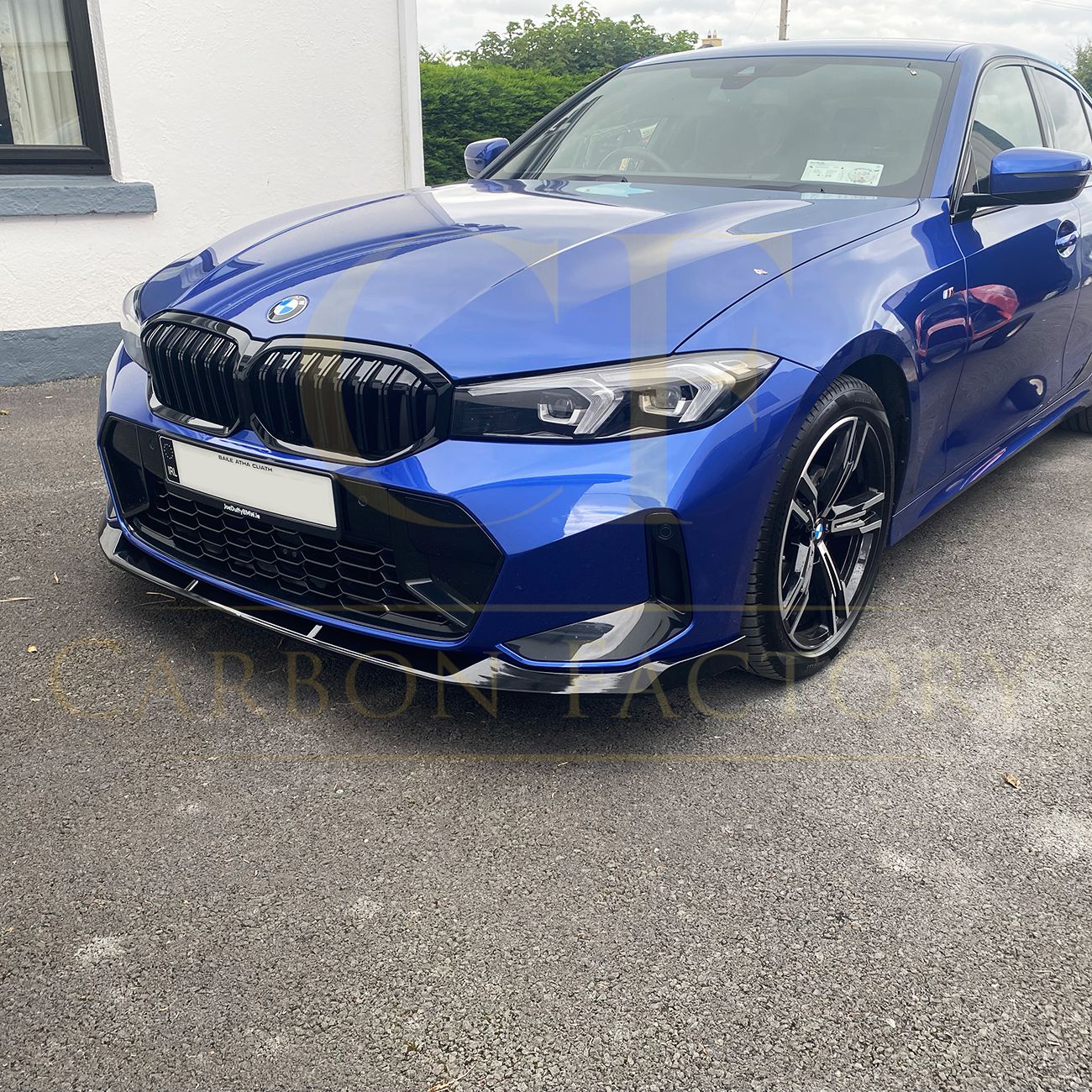 FD Style Gloss Black Front Splitter for BMW 3 Series G20 G21 LCI 23-Present - Carbon Factory