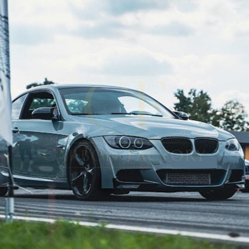 Gloss Black Front Splitter Covers for BMW E92 E93 3 Series LCI 09-13 - Carbon Factory