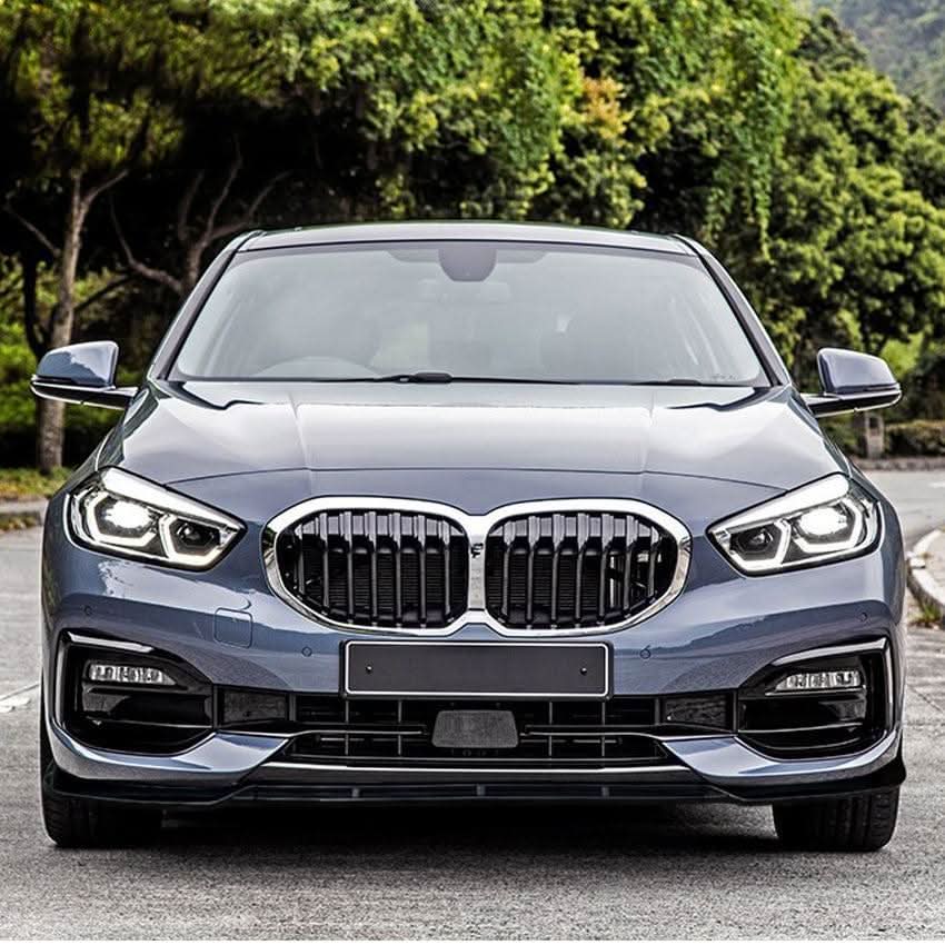 Gloss Black Front Splitter for BMW F40 1 Series Non M Sport 19-24 - Carbon Factory