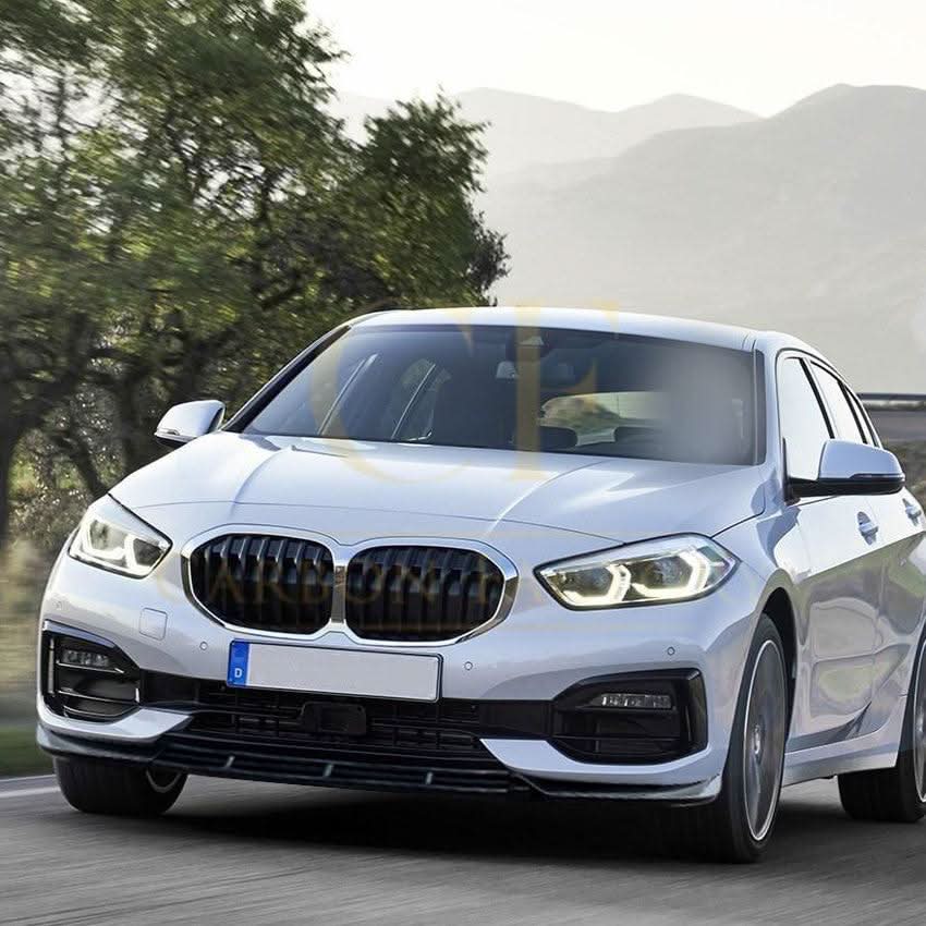 Gloss Black Front Splitter for BMW F40 1 Series Non M Sport 19-24 - Carbon Factory