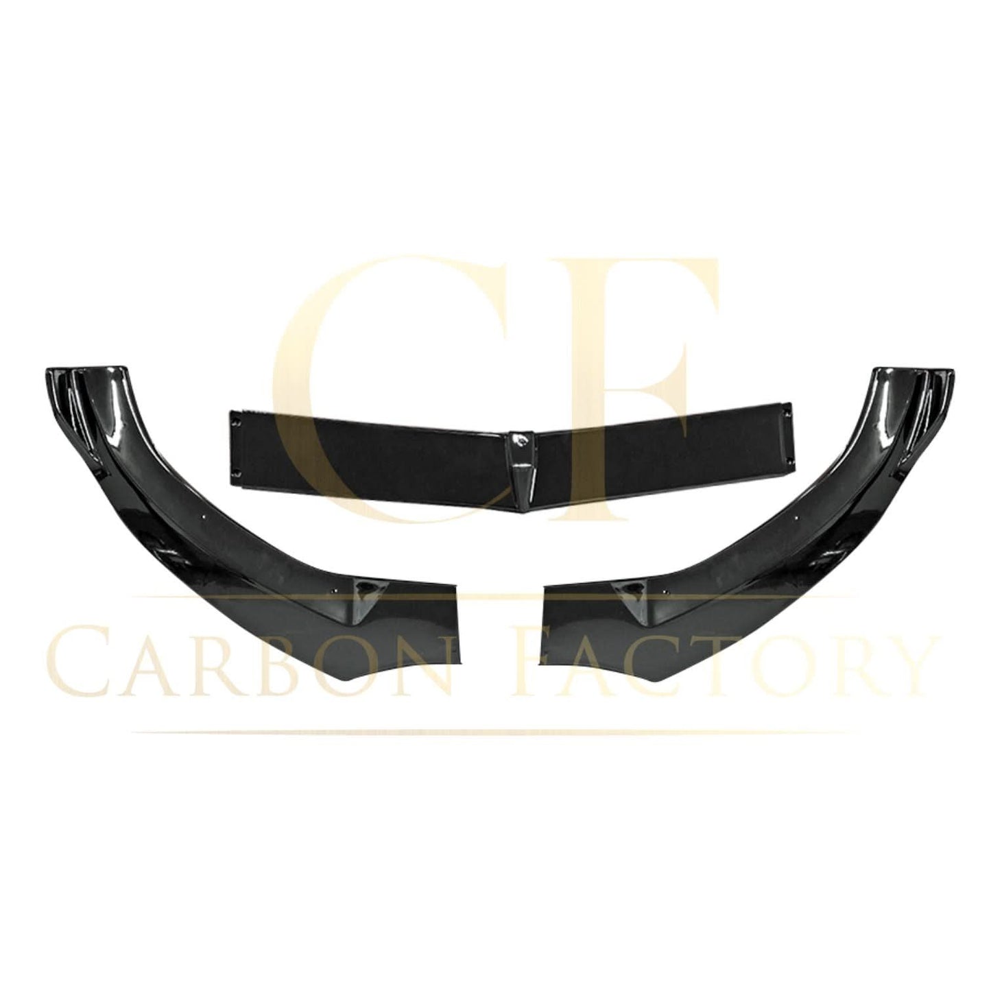 J Style Gloss Black Front Splitter for Mercedes Benz W205 C Class 15-18 - Carbon Factory