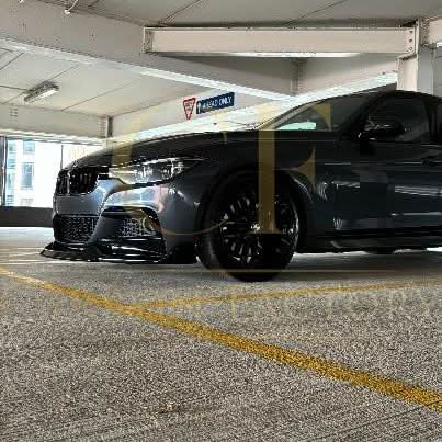 MAD Style Gloss Black Front Splitter for BMW F30 F31 3 Series M Sport 12-19 - Carbon Factory