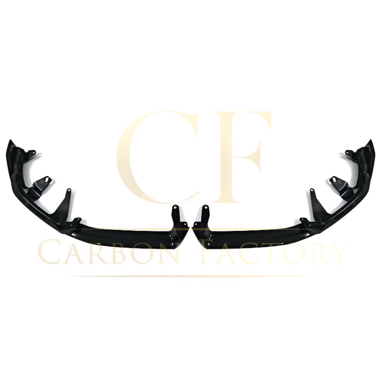 MP Style Gloss Black Front Splitter 4 Pieces for BMW G60 5 Series 24-Present - Carbon Factory