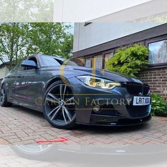 MP Style Gloss Black Front Splitter Bottom Piece for BMW F30 F31 3 Series M Sport 12-19 - Carbon Factory