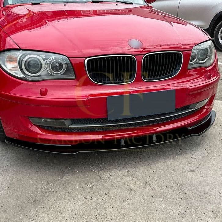 MP Style Gloss Black Front Splitter for BMW 1 Series E81 E82 E88 E87 2007-2013 - Carbon Factory