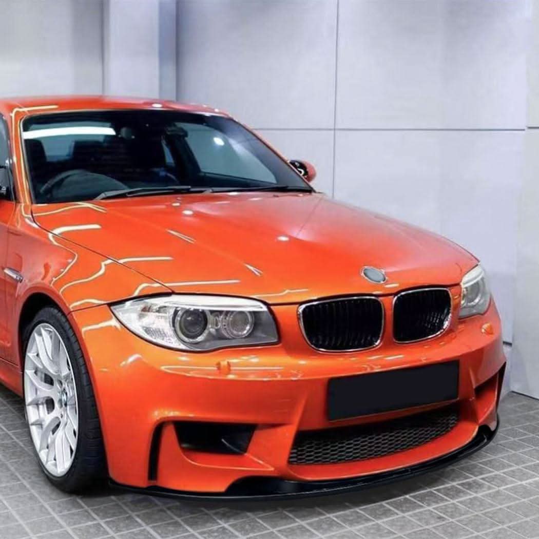 MP Style Gloss Black Front Splitter for BMW 1 Series E82 1M 2007-2013 - Carbon Factory