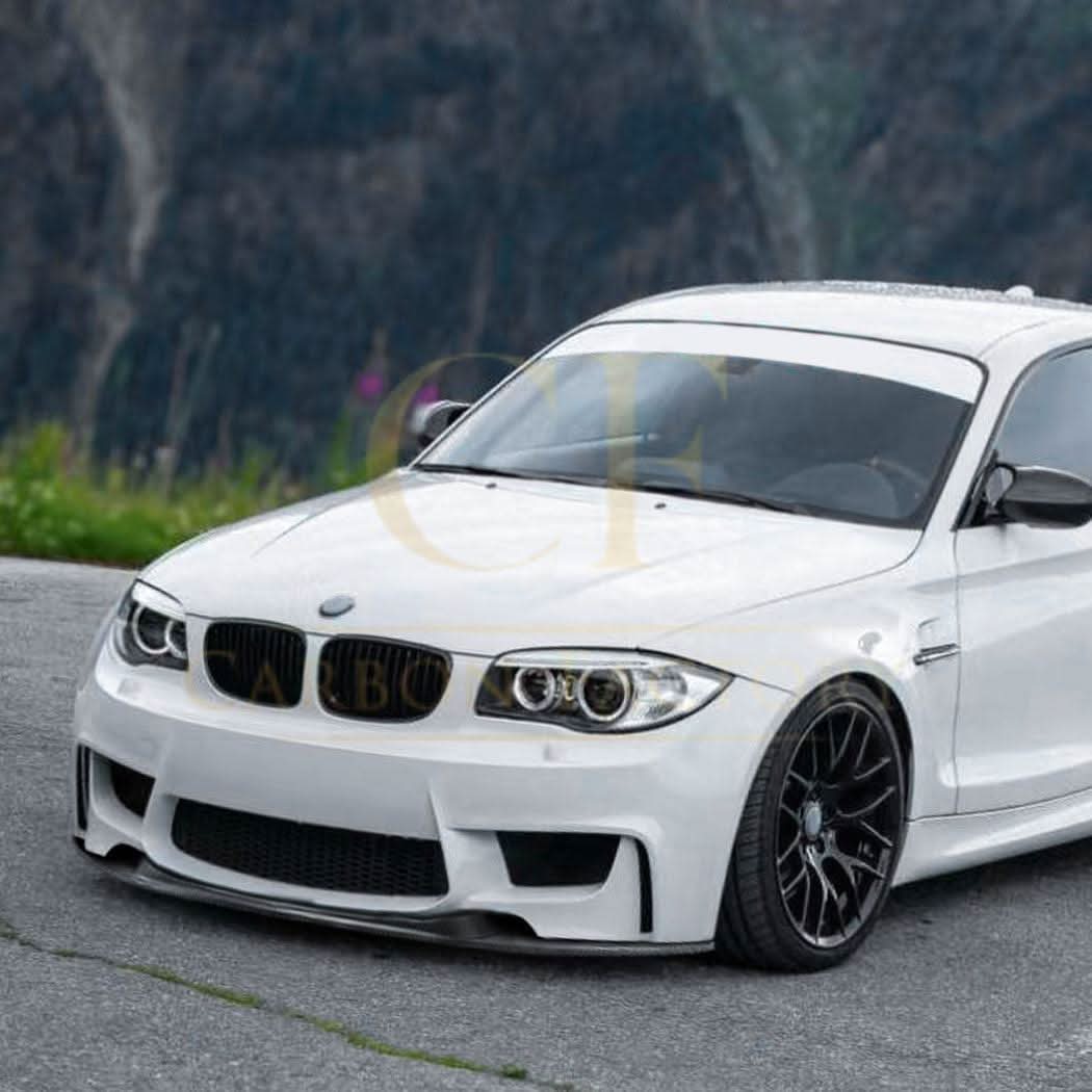 MP Style Gloss Black Front Splitter for BMW 1 Series E82 1M 2007-2013 - Carbon Factory