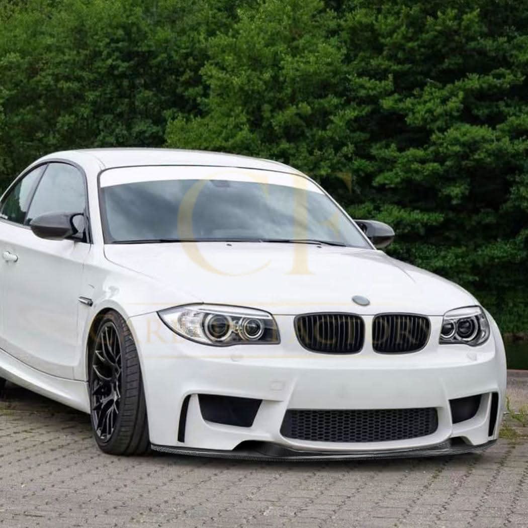MP Style Gloss Black Front Splitter for BMW 1 Series E82 1M 2007-2013 - Carbon Factory