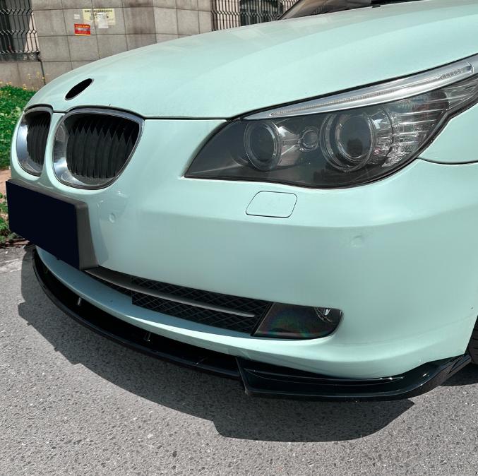 MP Style Gloss Black Front Splitter for BMW E60 E61 5 Series LCI 08-10 - Carbon Factory