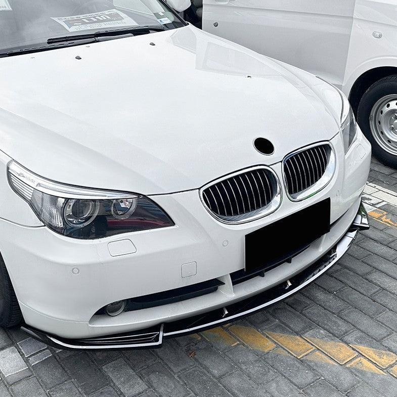 MP Style Gloss Black Front Splitter for BMW E60 E61 5 Series Pre LCI 05-07 - Carbon Factory