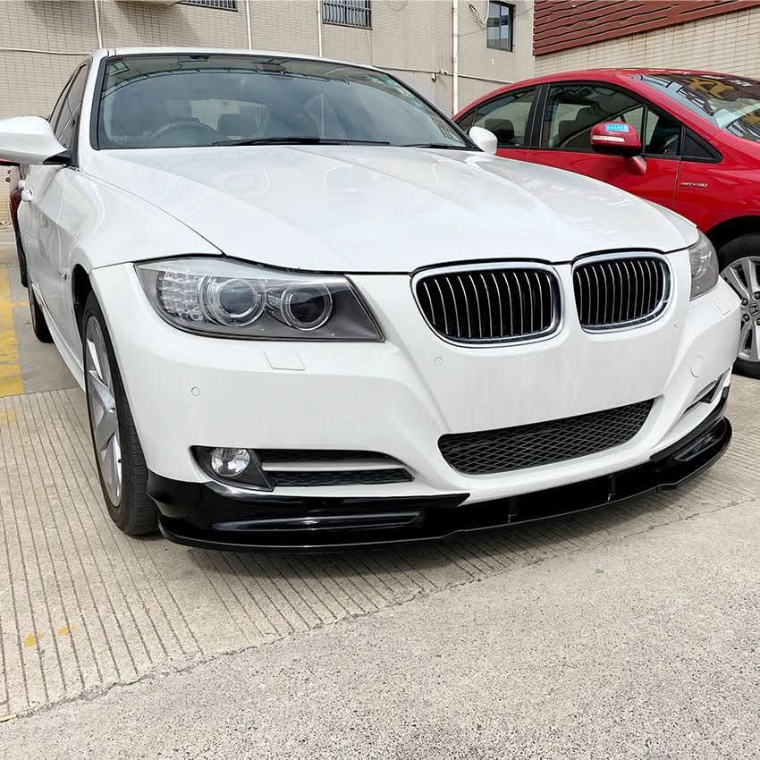MP Style Gloss Black Front Splitter for BMW E90 E91 3 Series LCI Standard model 09-13 - Carbon Factory