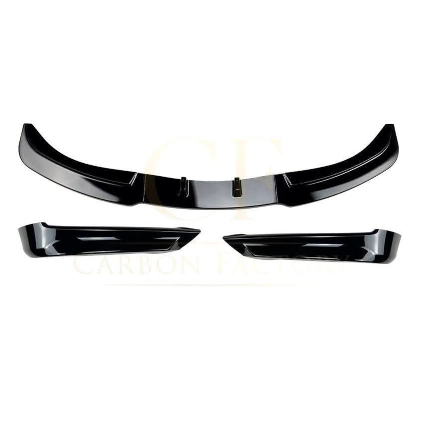 MP Style Gloss Black Front Splitter for BMW E90 E91 3 Series Pre-LCI Standard model 05-08 - Carbon Factory