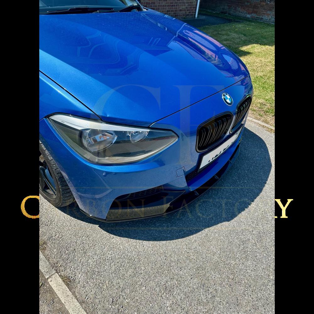MP Style Gloss Black Front Splitter for BMW F20 1 Series Pre-LCI 12-14 - Carbon Factory
