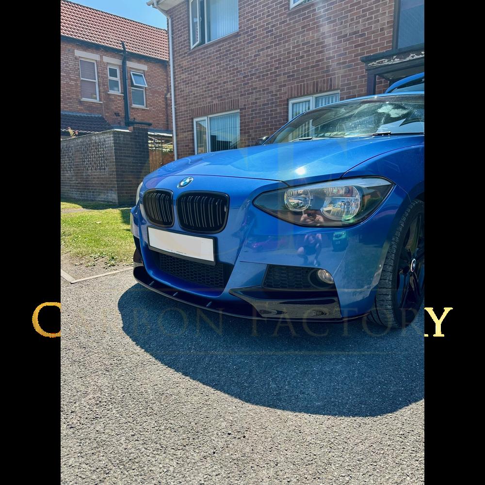 MP Style Gloss Black Front Splitter for BMW F20 1 Series Pre-LCI 12-14 - Carbon Factory