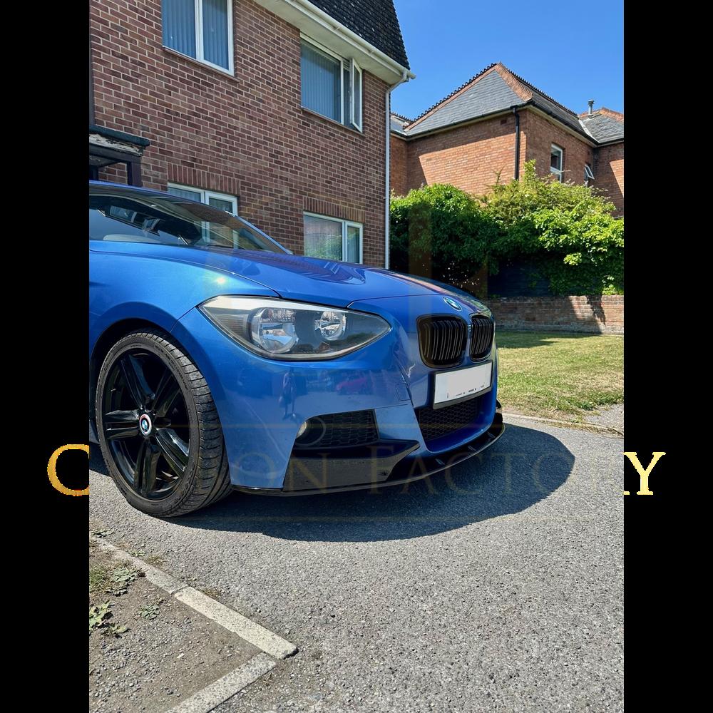 MP Style Gloss Black Front Splitter for BMW F20 1 Series Pre-LCI 12-14 - Carbon Factory