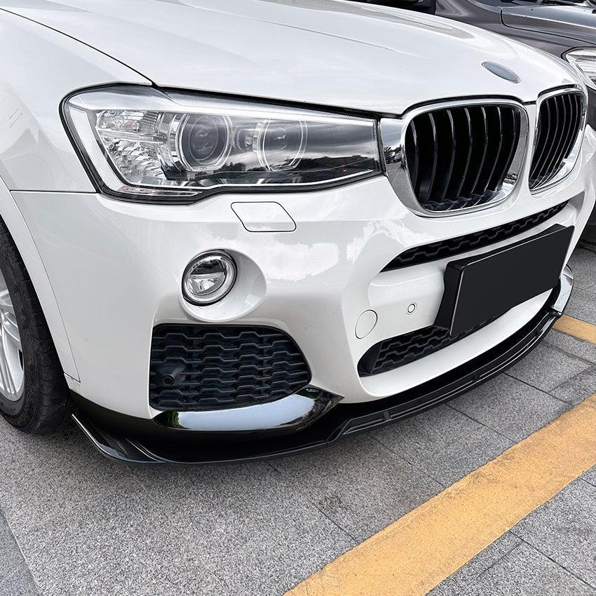 MP Style Gloss Black Front Splitter for BMW F25 X3 F26 X4 LCI 14-17 - Carbon Factory