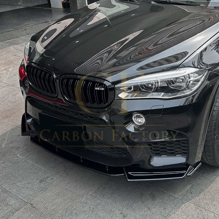 MP Style Gloss Black Front Splitter for BMW F85 X5M F86 X6M - Carbon Factory
