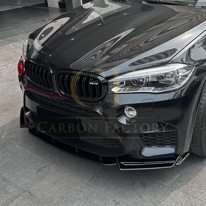 MP Style Gloss Black Front Splitter for BMW F85 X5M F86 X6M - Carbon Factory