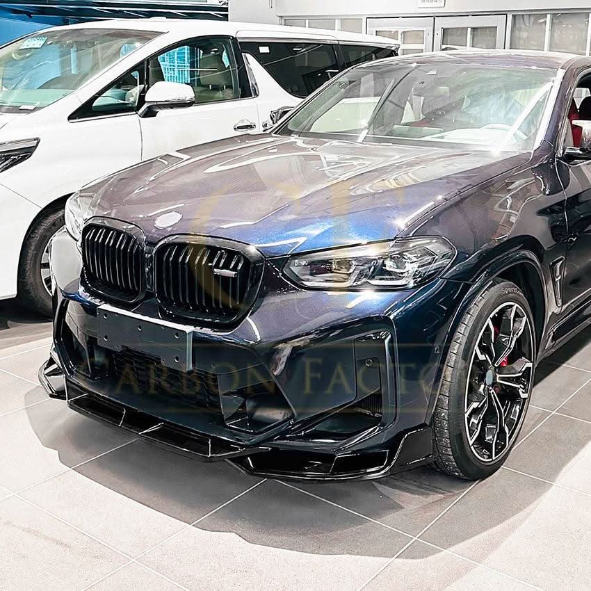MP Style Gloss Black Front Splitter for BMW F97 X3M F98 X4M LCI 22-24 - Carbon Factory