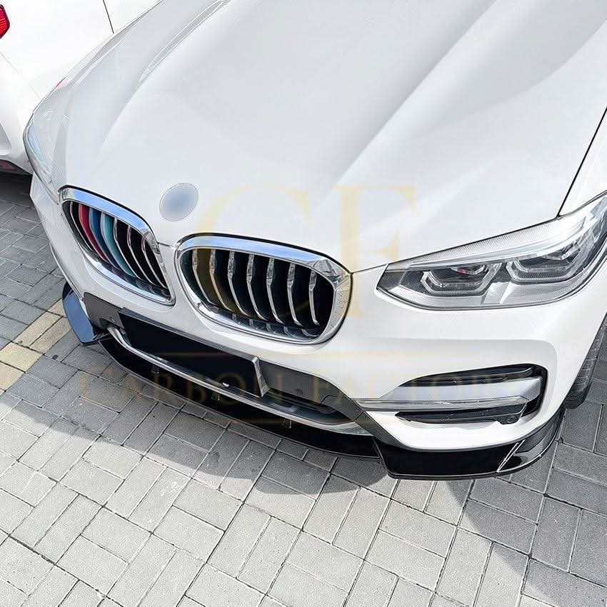 MP Style Gloss Black Front Splitter for BMW G01 X3 Pre-LCI Non M Sport 18-21 - Carbon Factory