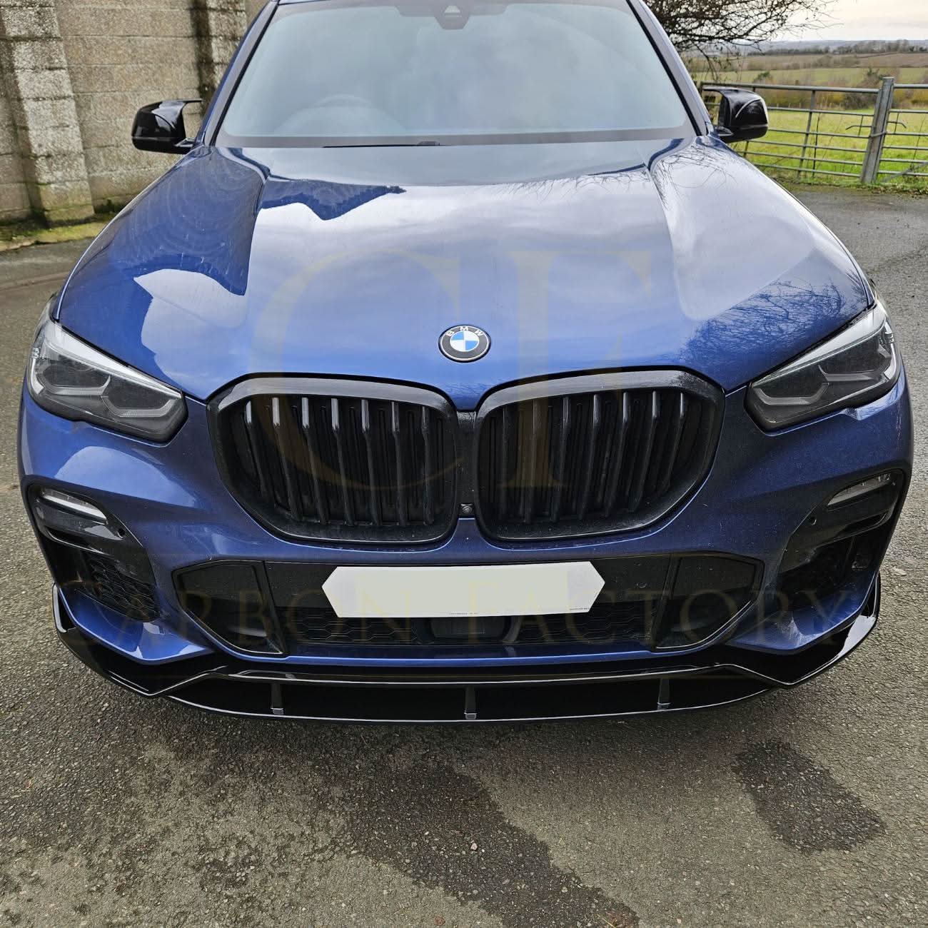 MP Style Gloss Black Front Splitter for BMW G05 X5 19-22 - Carbon Factory