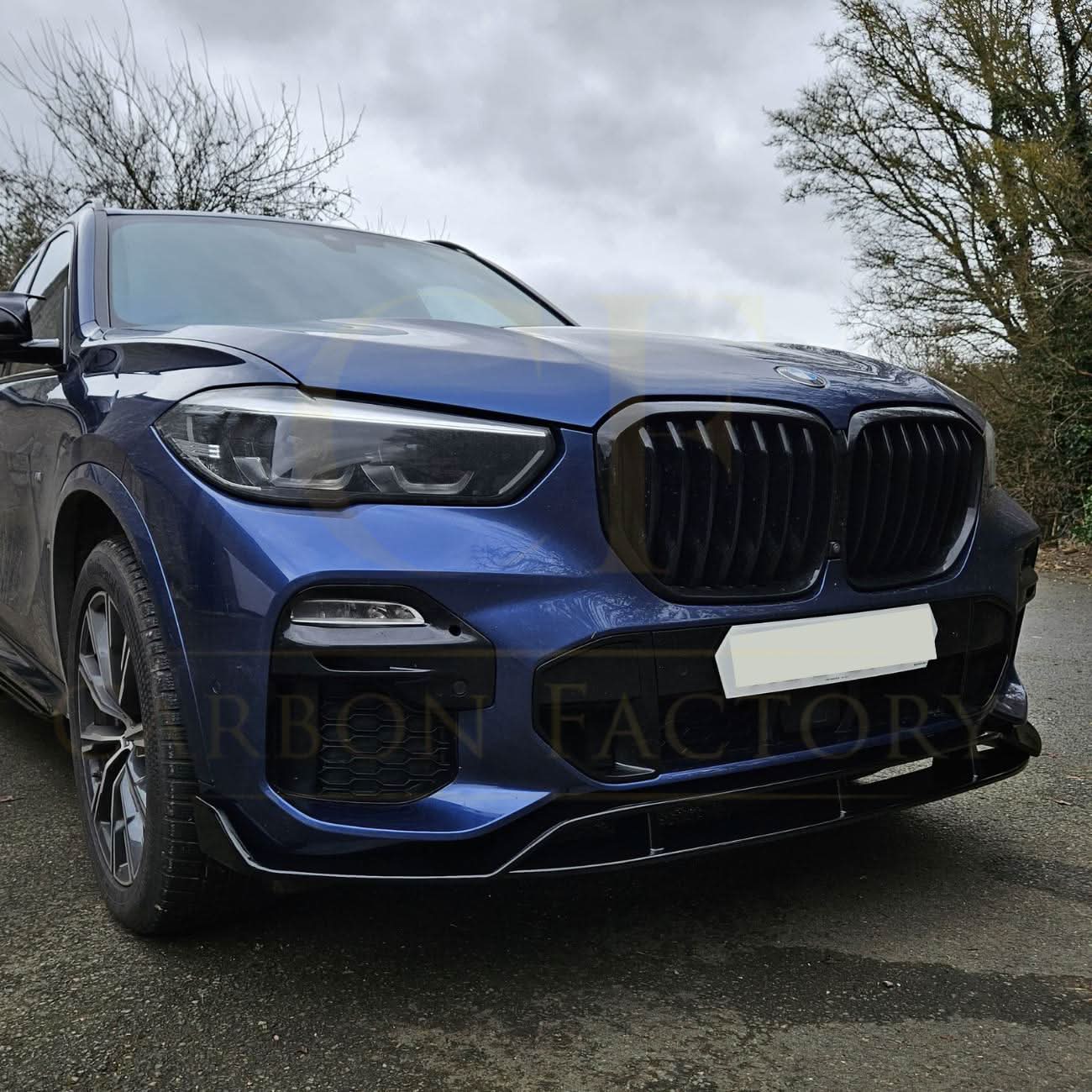 MP Style Gloss Black Front Splitter for BMW G05 X5 19-22 - Carbon Factory