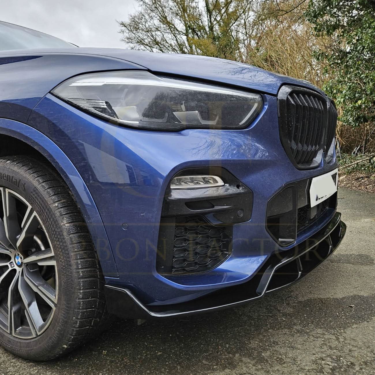 MP Style Gloss Black Front Splitter for BMW G05 X5 19-22 - Carbon Factory