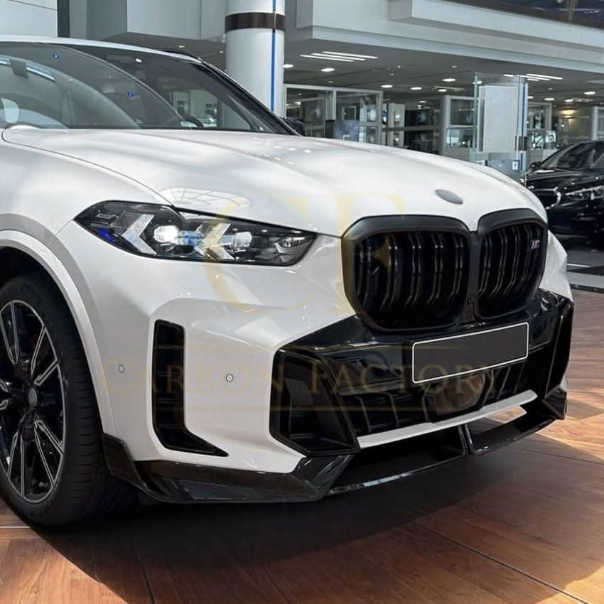MP Style Gloss Black Front Splitter for BMW G05 X5 LCI 23-Present - Carbon Factory