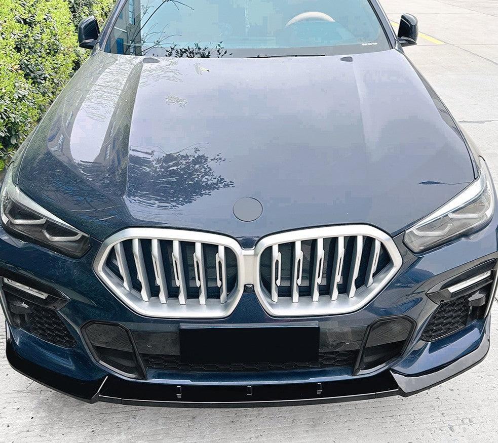 MP Style Gloss Black Front Splitter for BMW G06 X6 Pre-LCI 19-22 - Carbon Factory