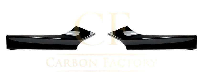 MP Style Gloss Black Front Splitter Upper Pieces for BMW F22 F23 2 Series 14-20 - Carbon Factory