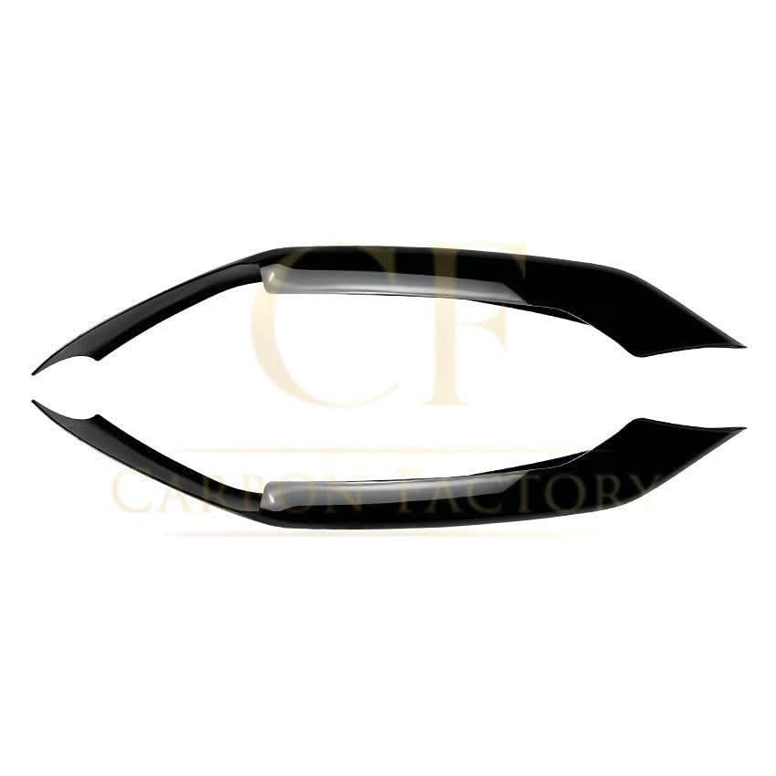 MP Style Gloss Black Front Splitter Upper Pieces for BMW G30 5 Series LCI 21-24 - Carbon Factory