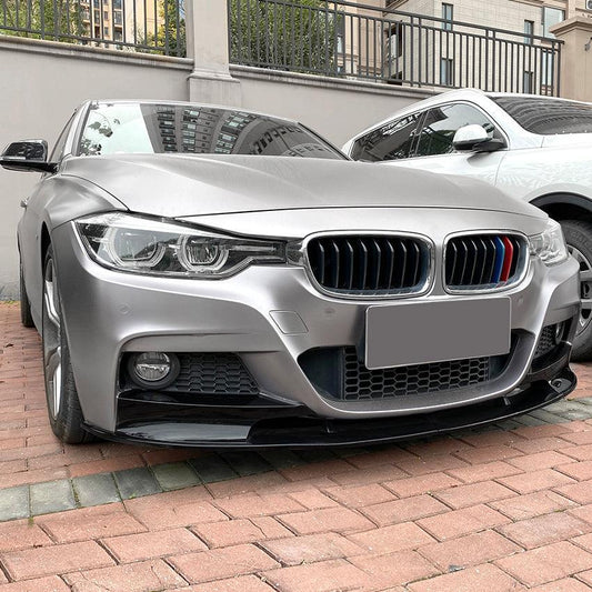 MP4 Style Gloss Black Front Splitter for BMW F30 F31 3 Series 12-19 - Carbon Factory