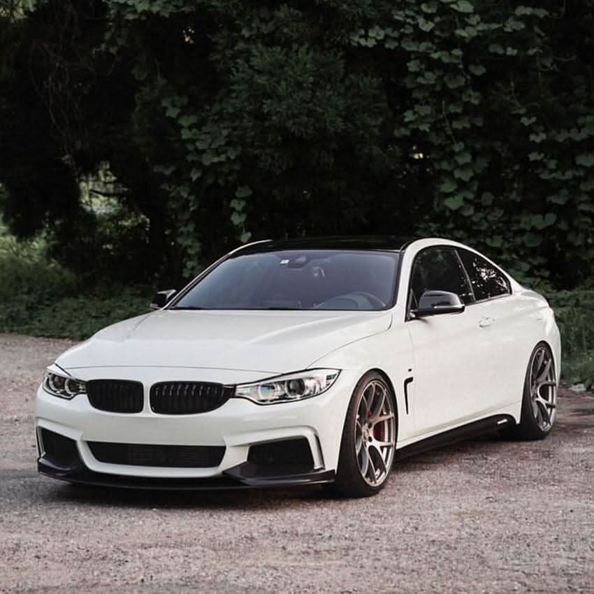 MP4 Style Gloss Black Front Splitter for BMW F32 F33 F36 4 Series 14-20 - Carbon Factory