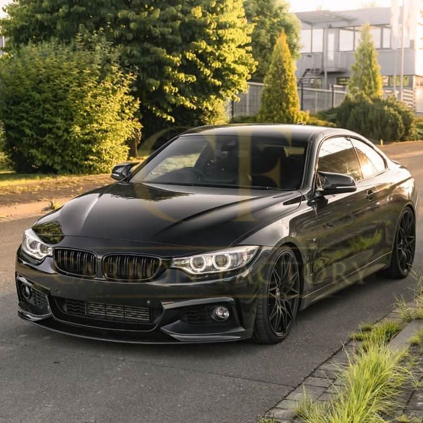 MP4 Style Gloss Black Front Splitter for BMW F32 F33 F36 4 Series 14-20 - Carbon Factory